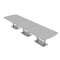 Skutchi Designs 45 in W, 166 in L, 29 in H, Engineered Wood Top, Grey HAR-AREC-46X168-DOU-XD01 - alternate 1